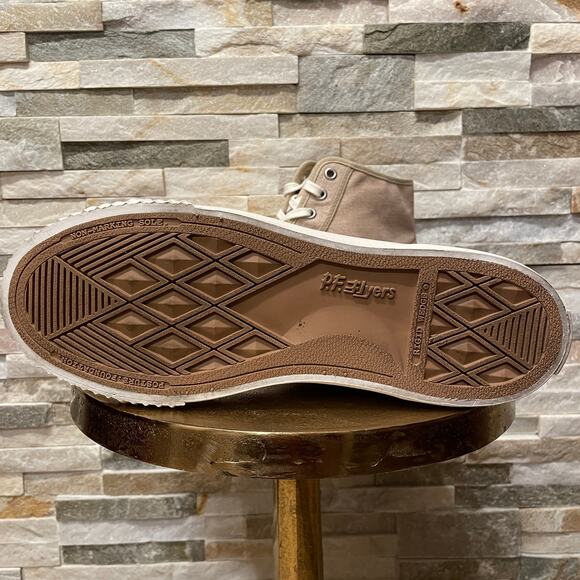 PF Flyers Center Hi 10.5M Sandstone Sneakers | Retro Canvas High Top Shoes NWOB - Picture 11 of 13